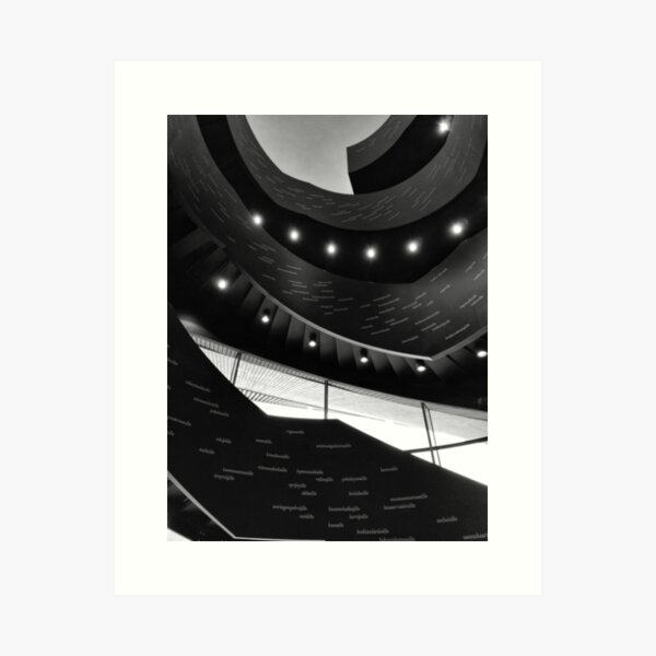 Item preview, Helsinki Central library Oodi Art Print Poster vol.1, Finland Photography, Architecture Print designed and sold by vororoshop.