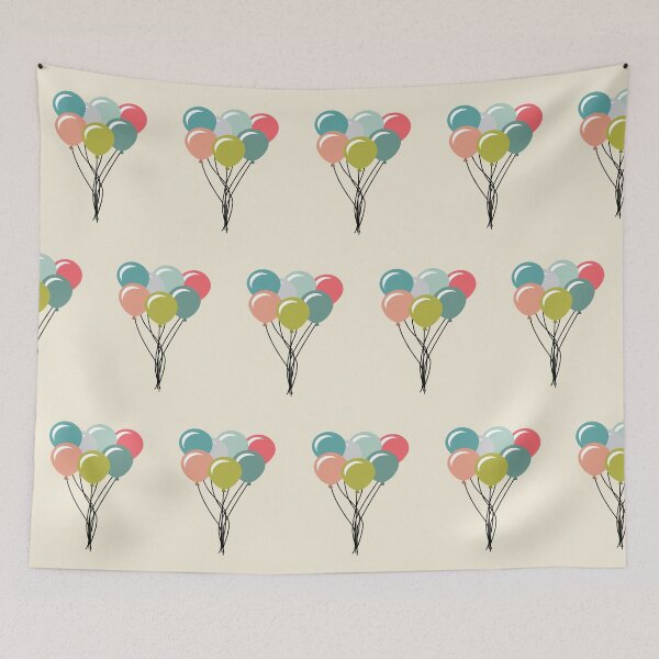 Item preview, Party Balloons On Cream designed and sold by SharksOnShore.