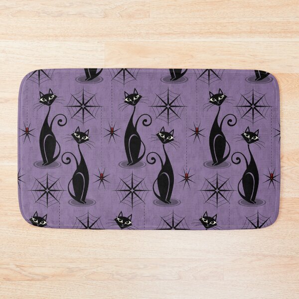 Item preview, Retro Spooky Meow - Distressed Purple  designed and sold by studioxtine.
