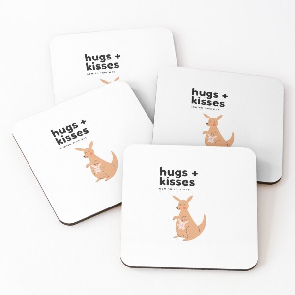 Item preview, Hug's and Kisses Coming Your Way Kangaroo designed and sold by ModernDesign101.