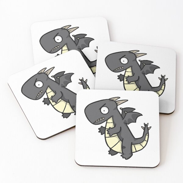 Item preview, Cute baby black dragon cartoon stlye designed and sold by maipadpro.