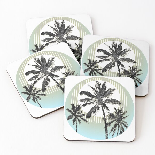Item preview, Black Palm Trees on Contemporary Background designed and sold by beachchic.