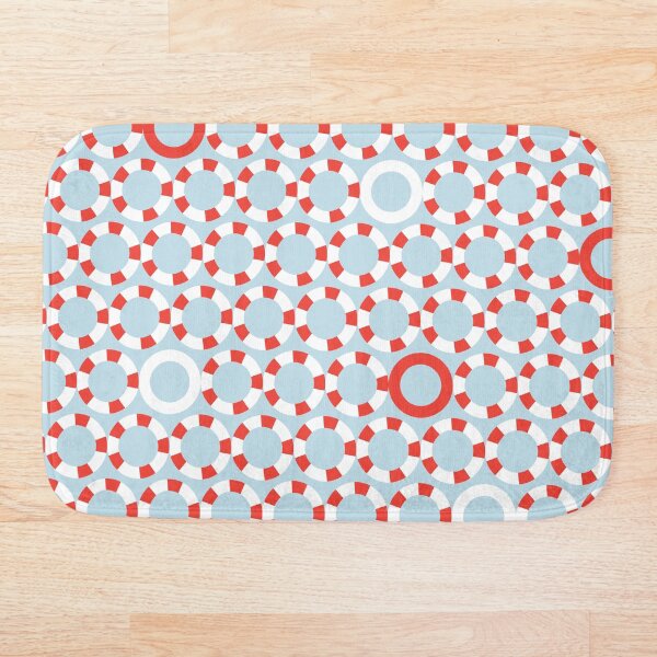 Aperçu de l'œuvre Collection de bande dessinée océan. Motif mignon avec bouée de sauvetage créée et vendue par AstraDesign.