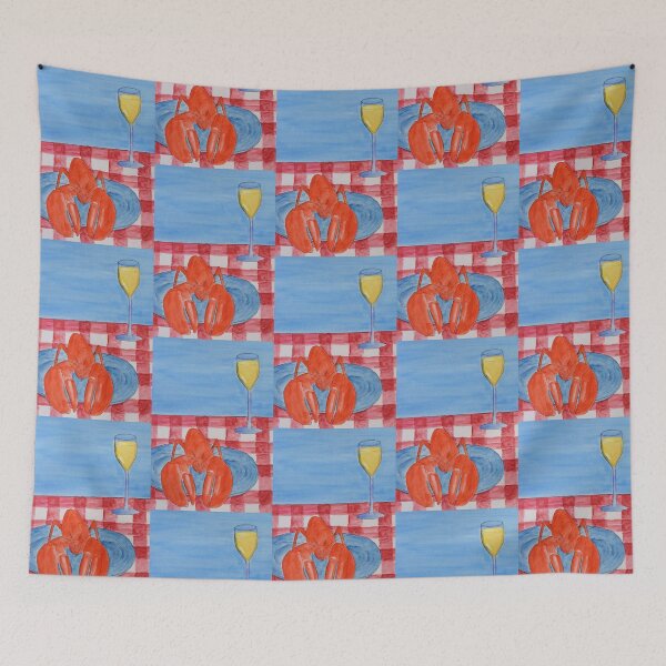 Item preview, Lobster and Wine Picnic designed and sold by lisavonbiela.