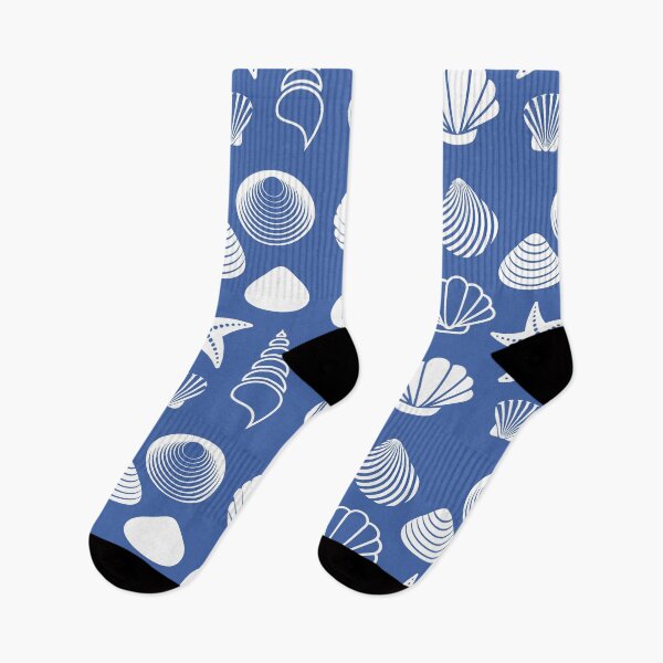 Item preview, Seashells On Bright Blue designed and sold by SharksOnShore.