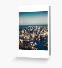 Aerial view of Sydney city, Australia Greeting Card