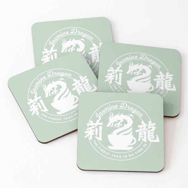Jasmine Dragon Ba Sing Se (White) Coasters (Set of 4)