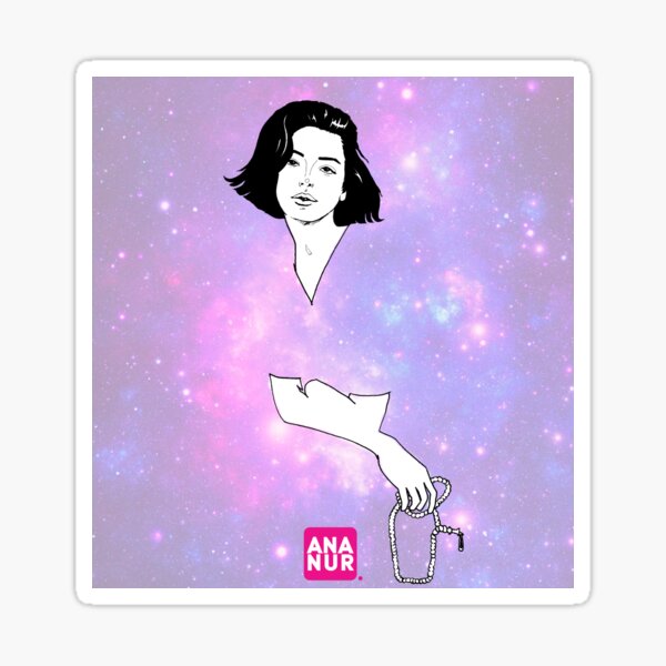 Femme au chapelet Sticker