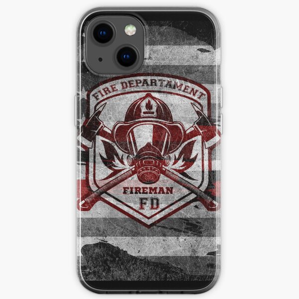Feuerwehrmann Flagge iPhone Flexible Hülle
