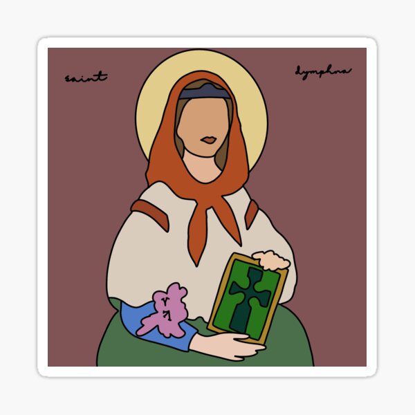 Item preview, Saint Dymphna designed and sold by KMumey Designs.