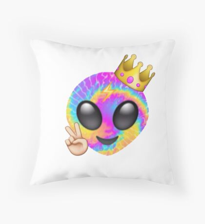 alien emoji pillow