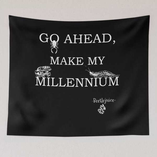 Item preview, Go ahead, make my Millenium, Beetlejuice Tee, Beetlegeuse Funny Quote T-Shirt, Funny Epic Movie Quotes Tee designed and sold by Marouk.