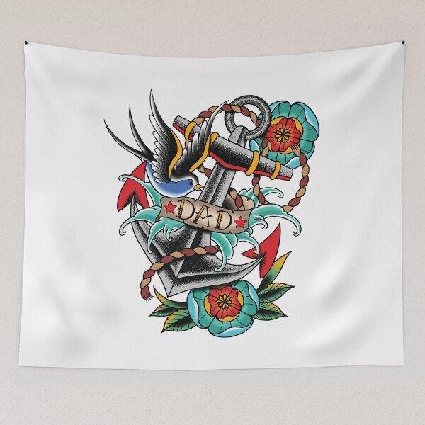 Item preview, Dad Tattoo design designed and sold by SevenRelics.