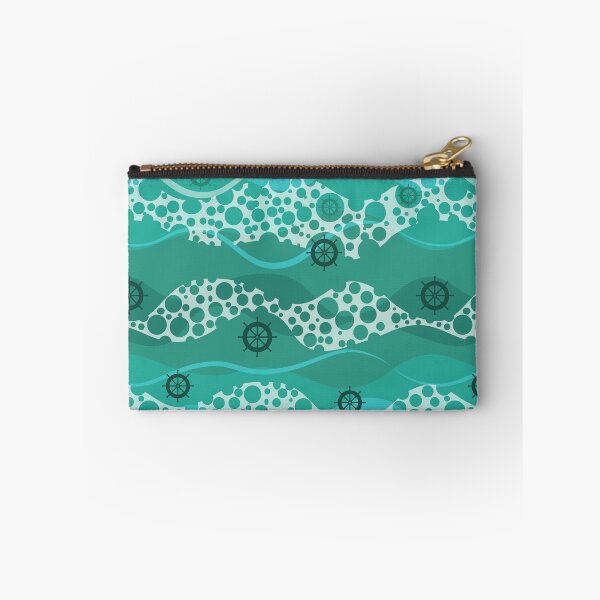 Item preview, Cartoon Ocean collection. Ocean pattern with ship wheel and waves designed and sold by AstraDesign.