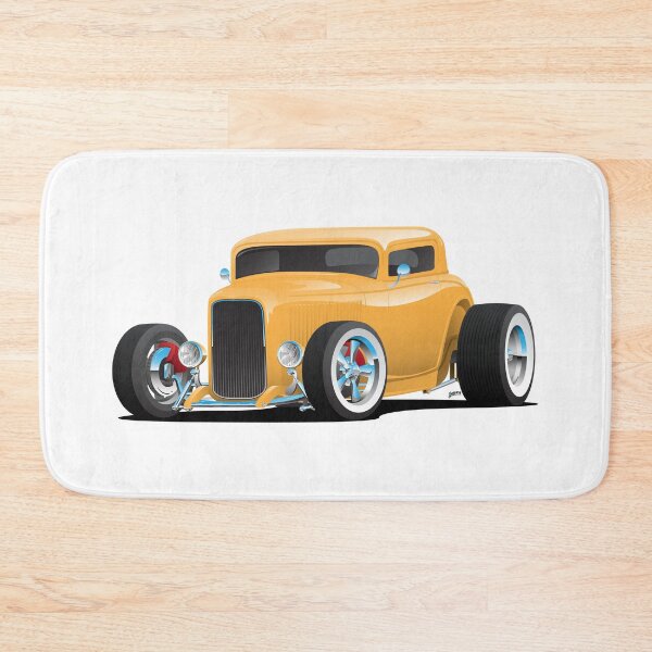 Item preview, Classic American Yellow 32 Hotrod Car Illustration designed and sold by hobrath.