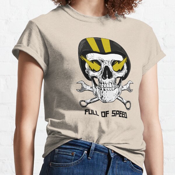 Skull Cafe Racer Motorcycle Classic T-Shirt