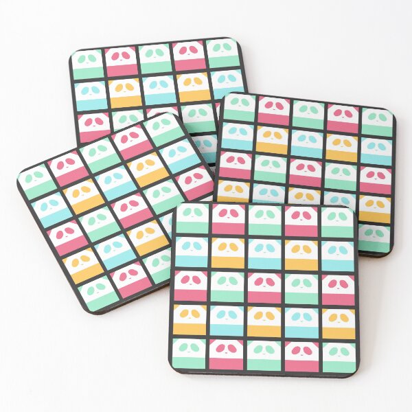 Item preview, Square Panda Colours (black) designed and sold by animinimal.