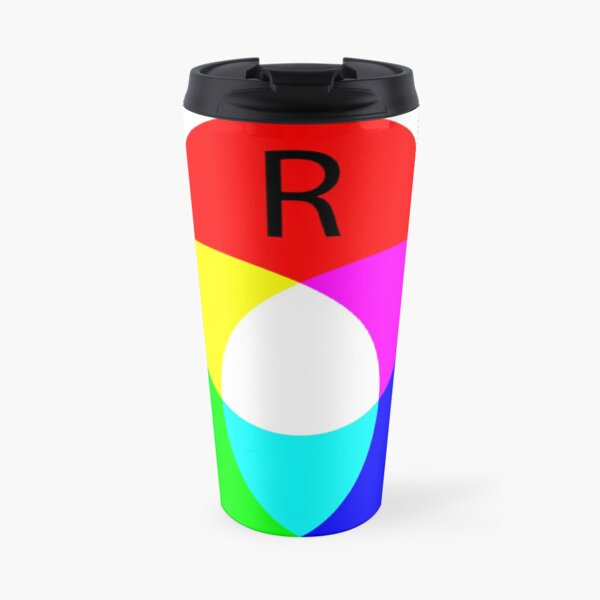 Primary RGB Colors: Red, Green, Blue - and their Mixing Travel Mug