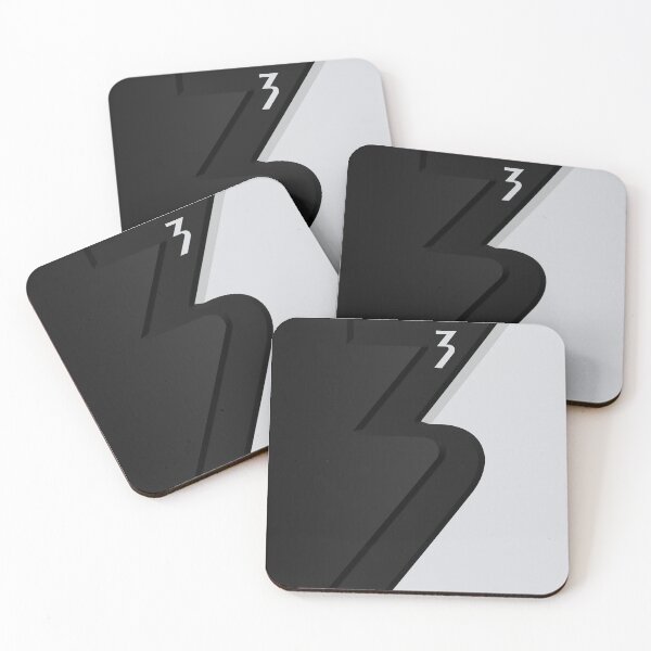 Item preview, Three - To the Power of Three - Black and White Logo designed and sold by StarOfSirius.