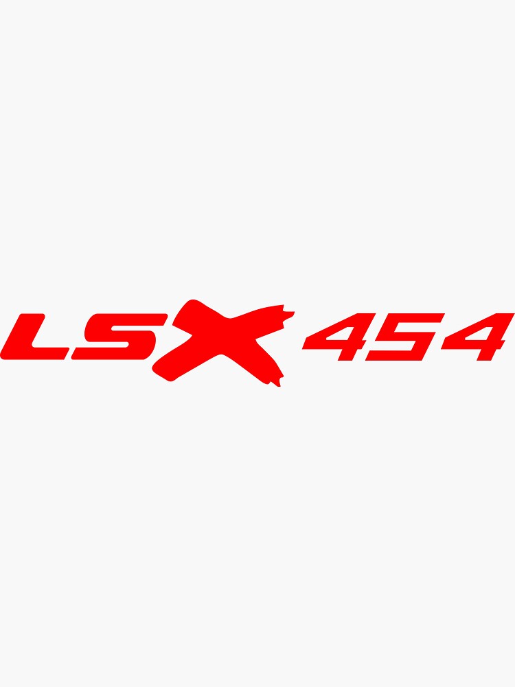 LSX 454 RED LOGO Sticker By Knound Redbubble lsx-454-red-logo-sticker-by-knound-redbubble