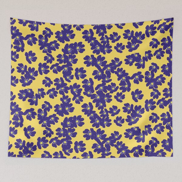 Item preview, Scandinavian Forest Yellow & Purple designed and sold by Corduroy9.