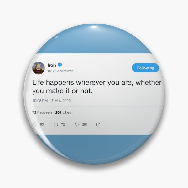 Item preview, UNCLE IROH QUOTE TWEET designed and sold by heyjessicaho.