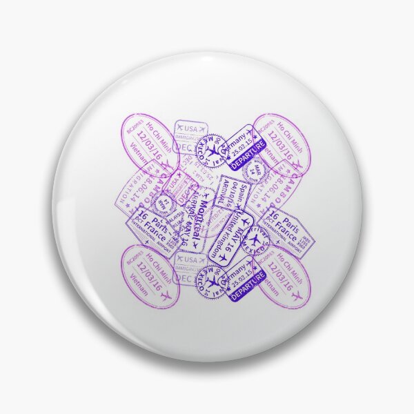 Item preview, Travel Passport Stamps designed and sold by graphicmeyou.