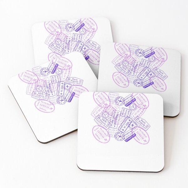 Item preview, Travel Passport Stamps designed and sold by graphicmeyou.
