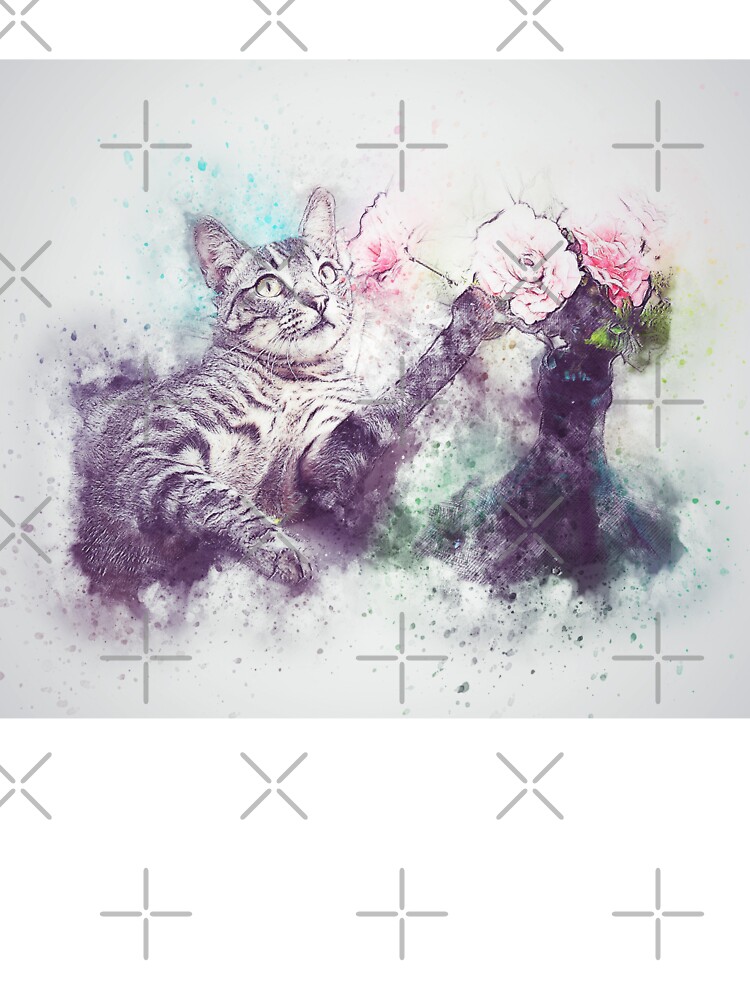 Cute Kitty Flower Cat Kitten Baby One Piece By Annawander Redbubble