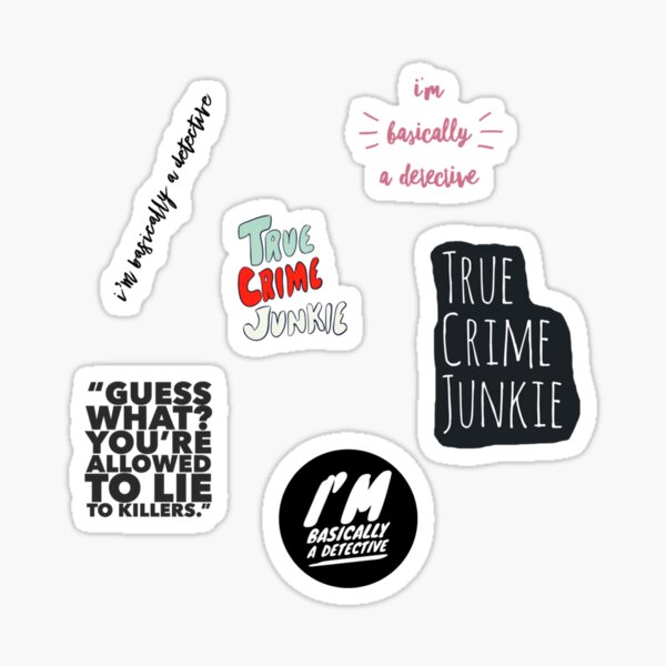 My True Crime Aesthetic Stickers Sticker
