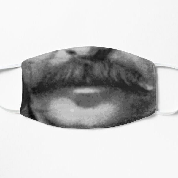 Mustachioed Face Mask Flat Mask