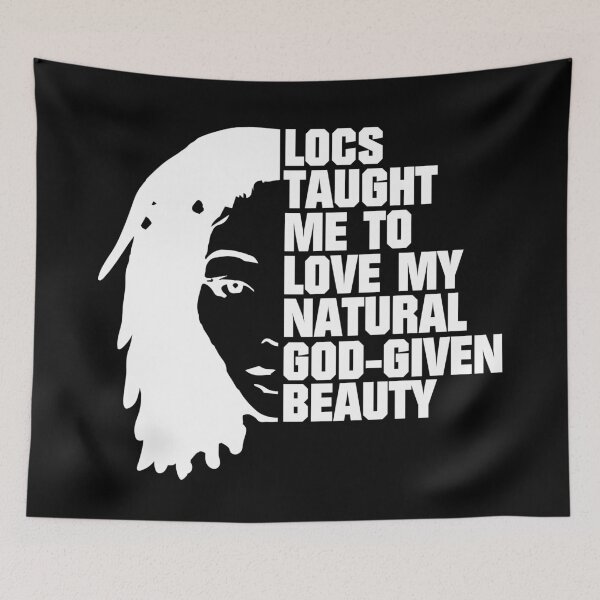 Aperçu de l'œuvre Locs m'a appris - beauté naturelle créée et vendue par blackartmatters.