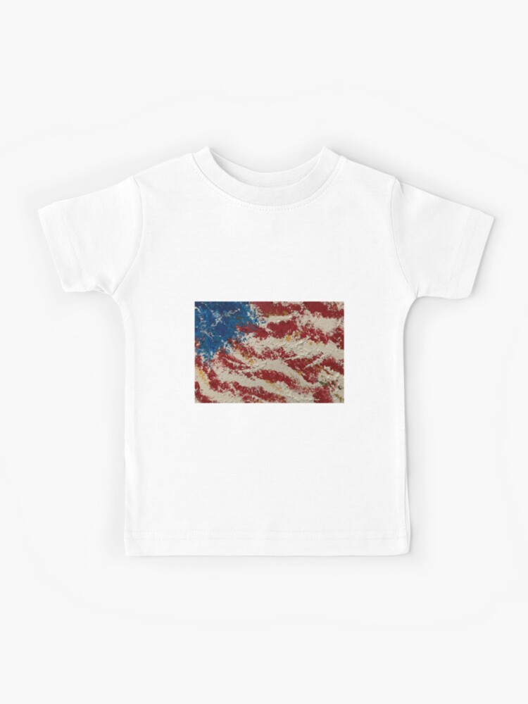 Red White And Blue Kids T Shirt By Cmrowe Redbubble - bacon shirt roblox red