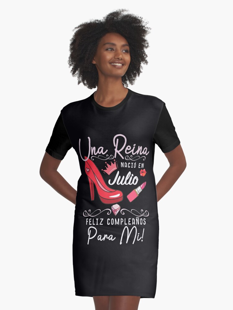 Womens Camisetas Cumpleanos Para Mujer Nacidas en spanish" Graphic T-Shirt Dress for Sale by maninpos23 | Redbubble