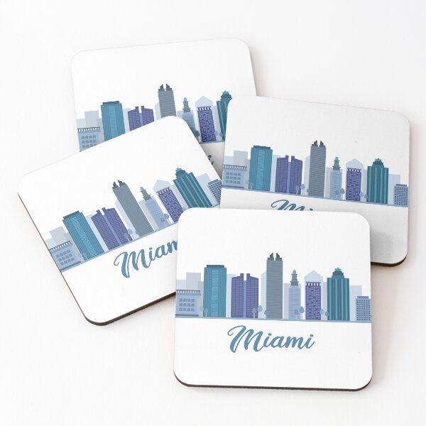 Item preview, Miami Buildings Skyline designed and sold by YuliyaR.