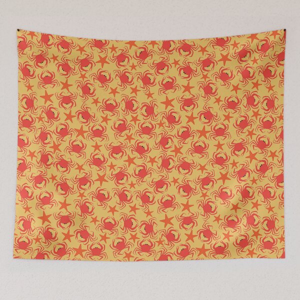 Item preview, Cartoon Ocean collection. Pattern with crab and sea star designed and sold by AstraDesign.