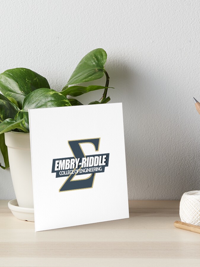 Embry Riddle Aeronautical University College Of Engineering Sum Art Board Print By Davisw18 Redbubble