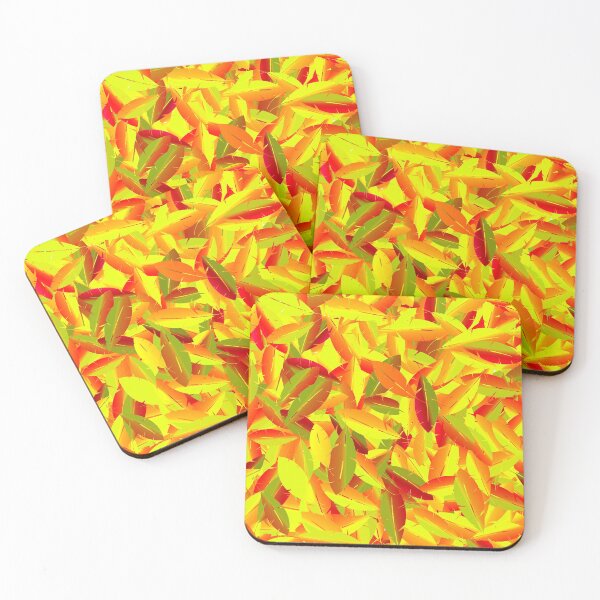 Item preview, Cool Yellow Color feather pattern designed and sold by vineeth.
