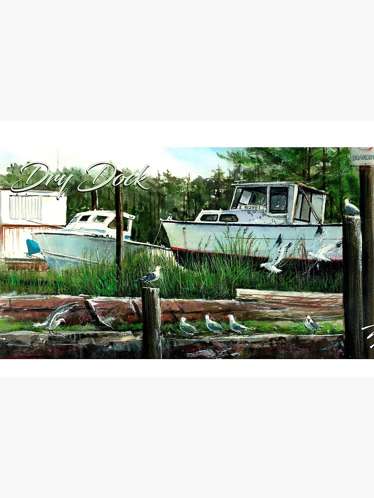 Dry Dock Coffee Mug by DKEriksenArt