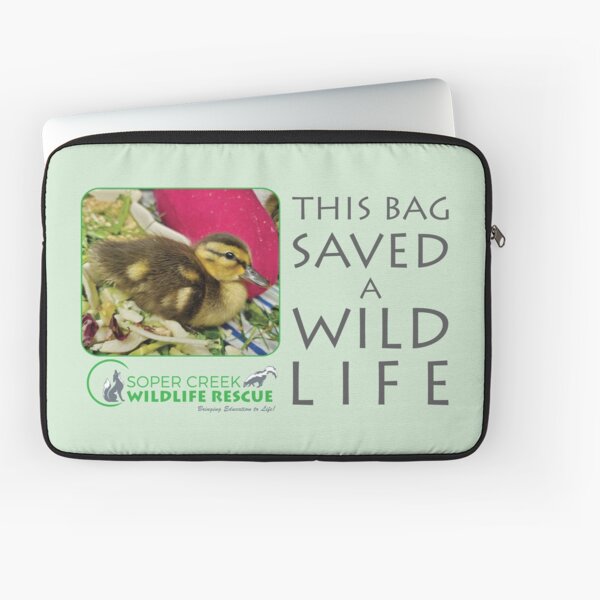 Ducky duckling - This bag helped SAVE a WILD life! Laptop Sleeve