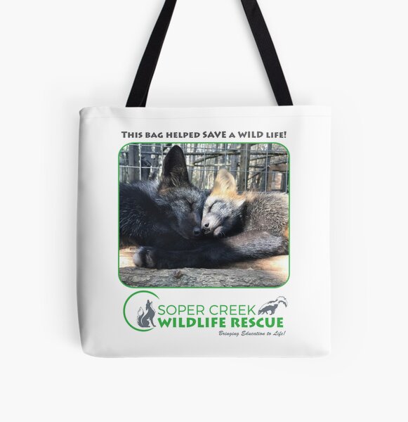 Scarlet and Ash fox kits - This bag helped SAVE a WILD life! All Over Print Tote Bag