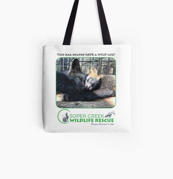 Scarlet and Ash fox kits - This bag helped SAVE a WILD life! All Over Print Tote Bag