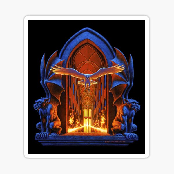 Night Castle - Art by Greg Hildebrandt Sticker