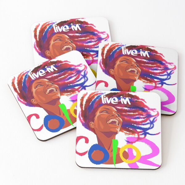 Live in Color ! Coasters (Set of 4)