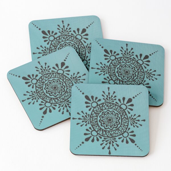 Item preview, Moroccan Blues Henna Mandala designed and sold by EarthArtistGrace.