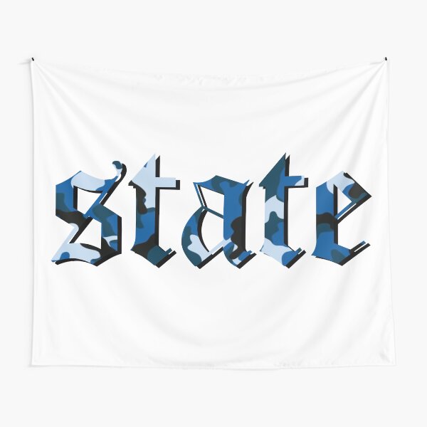 state lettering Tapestry