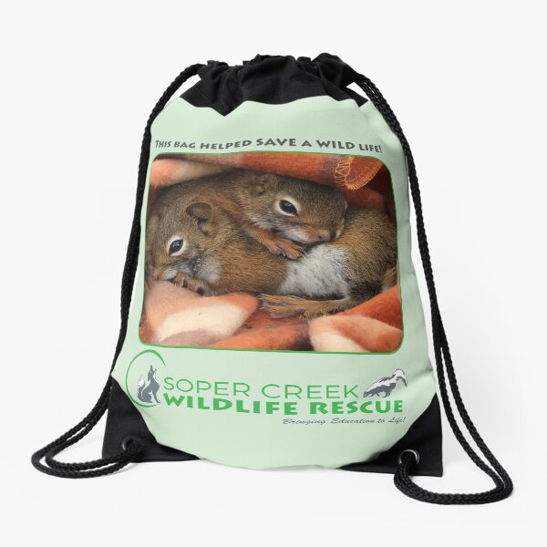 Item preview, Peanut and Sunflower, squirrels - This bag helped SAVE a WILD life! designed and sold by SoperCreek.