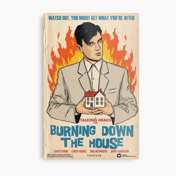 Burning Heads Metal Print