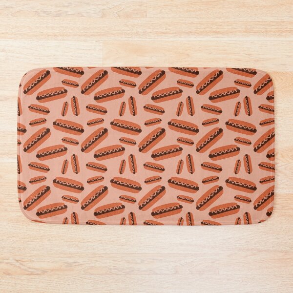 Item preview, Hot dogs fast food pattern designed and sold by chihuahuashower.