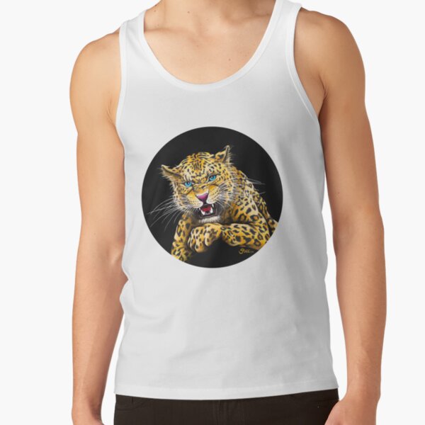 Leopard Roar - Shee Endangered Retro Animals Tank Top